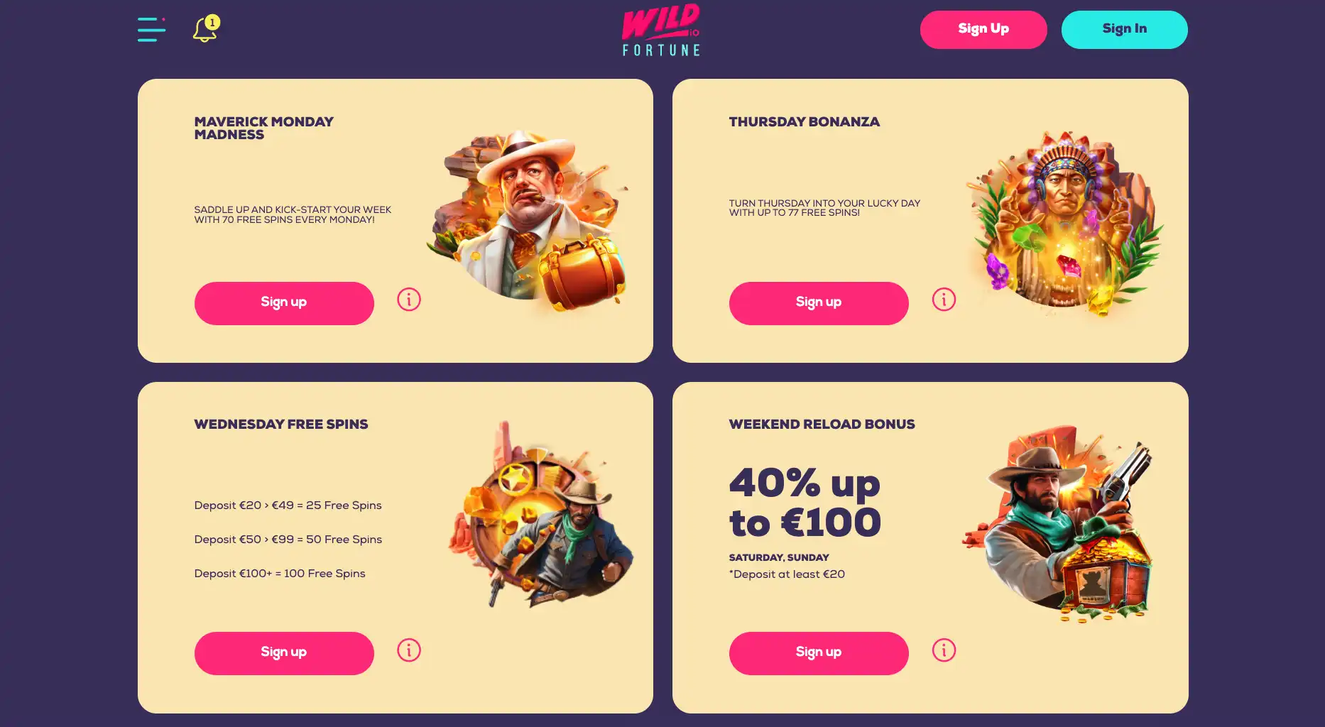 wildfortune-bonuses