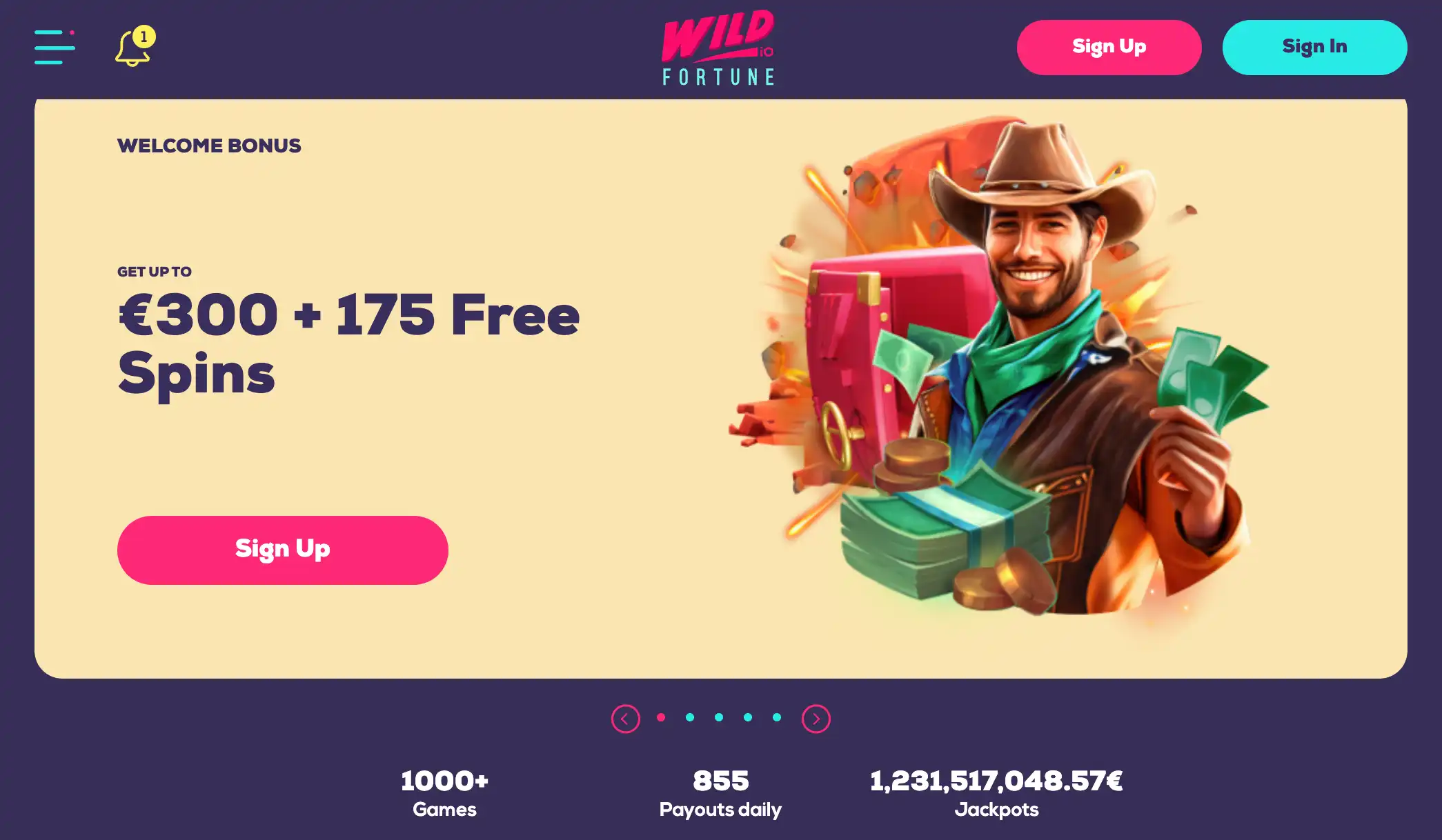wildfortune-main-page