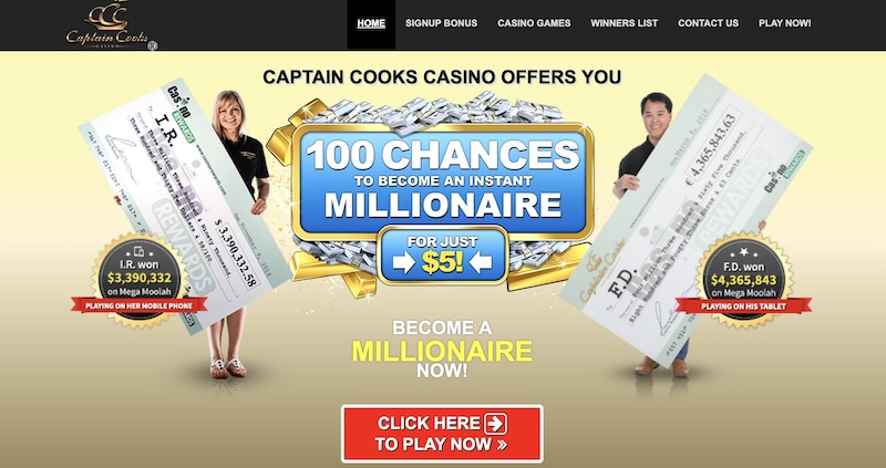 captain cooks casino review