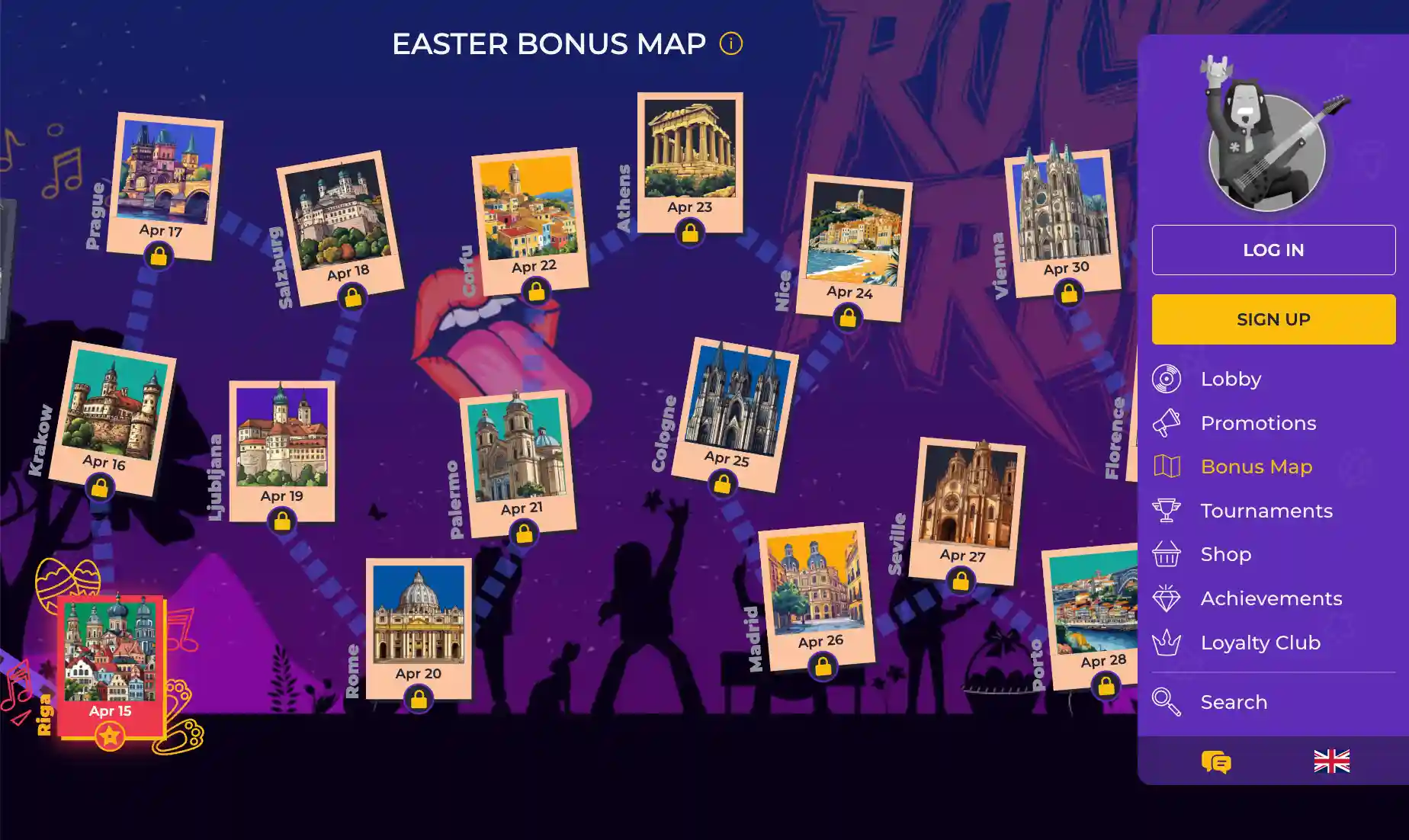 rollingslots-bonus-map