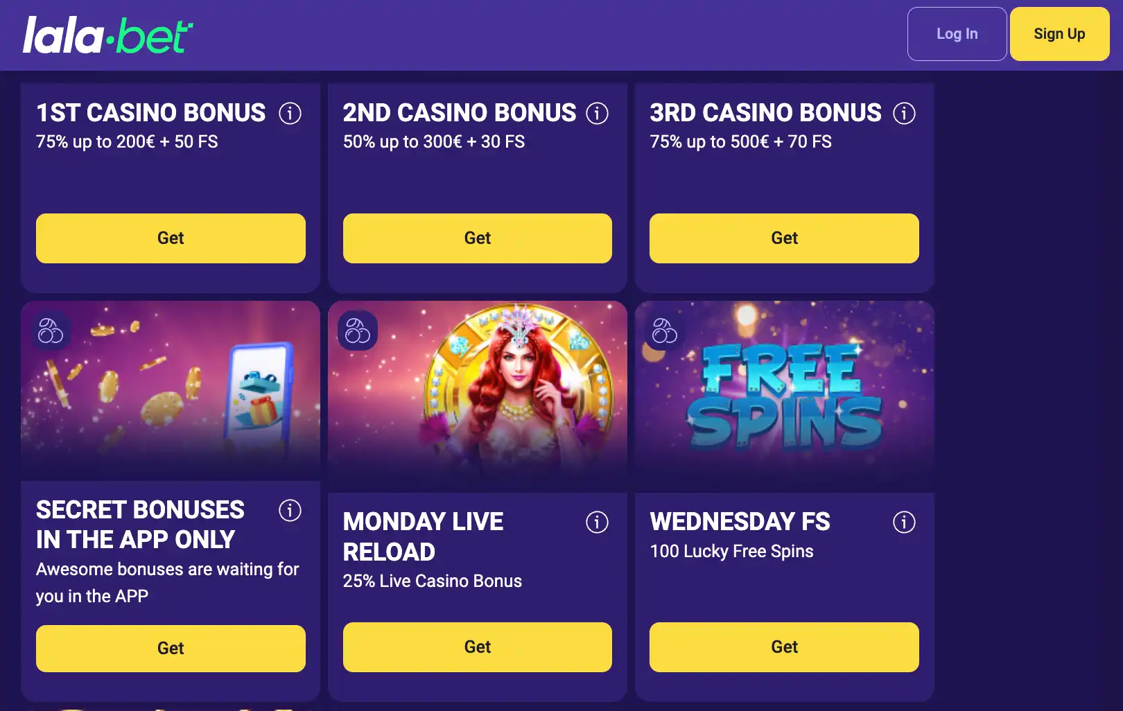 lalabet-casino-bonuses