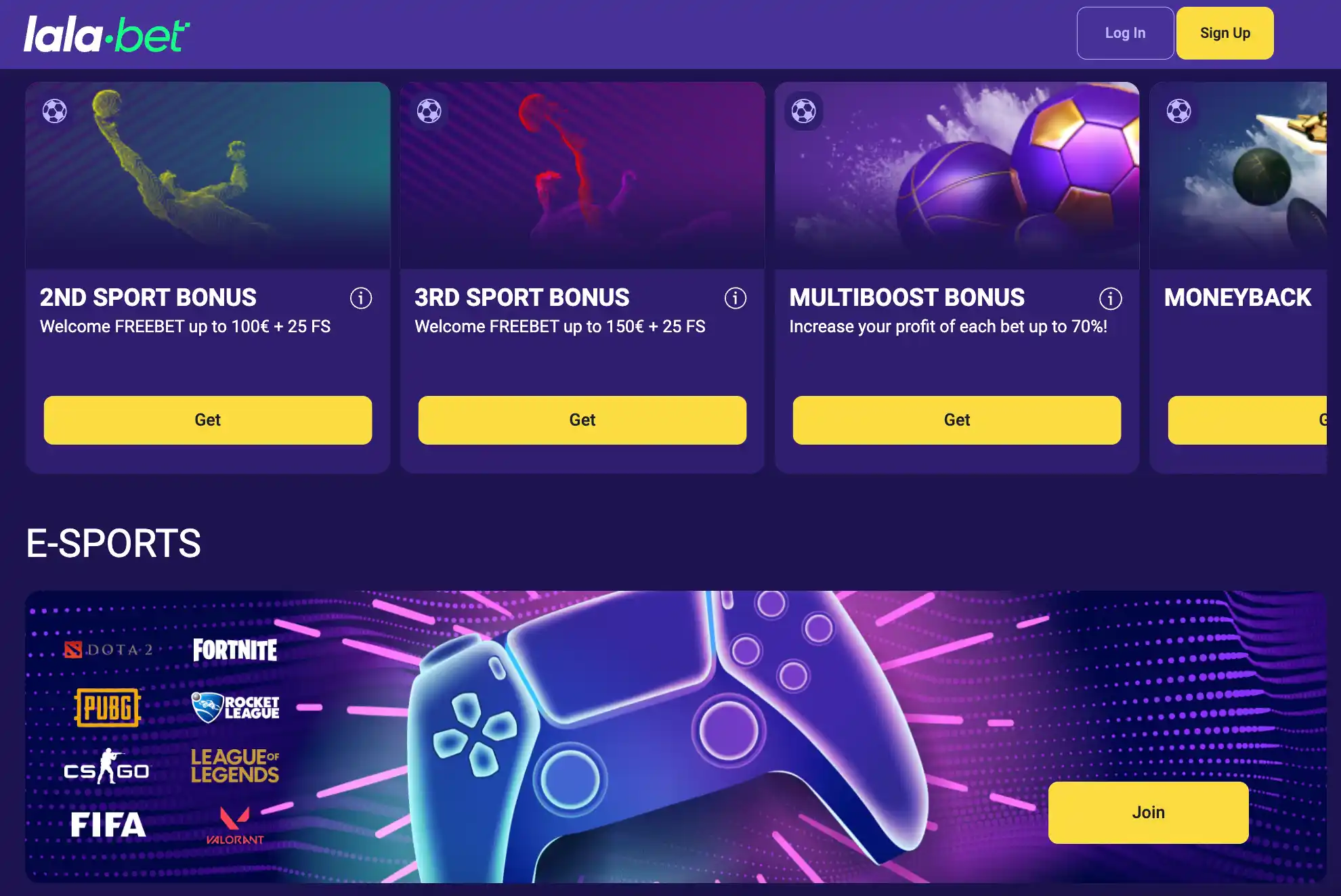 lalabet-sport-page