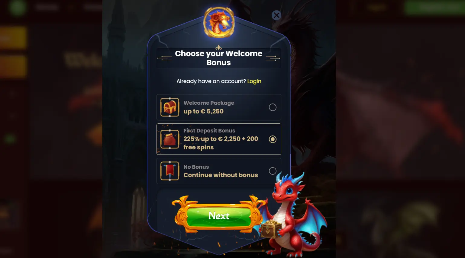 dragonslot casino review registration