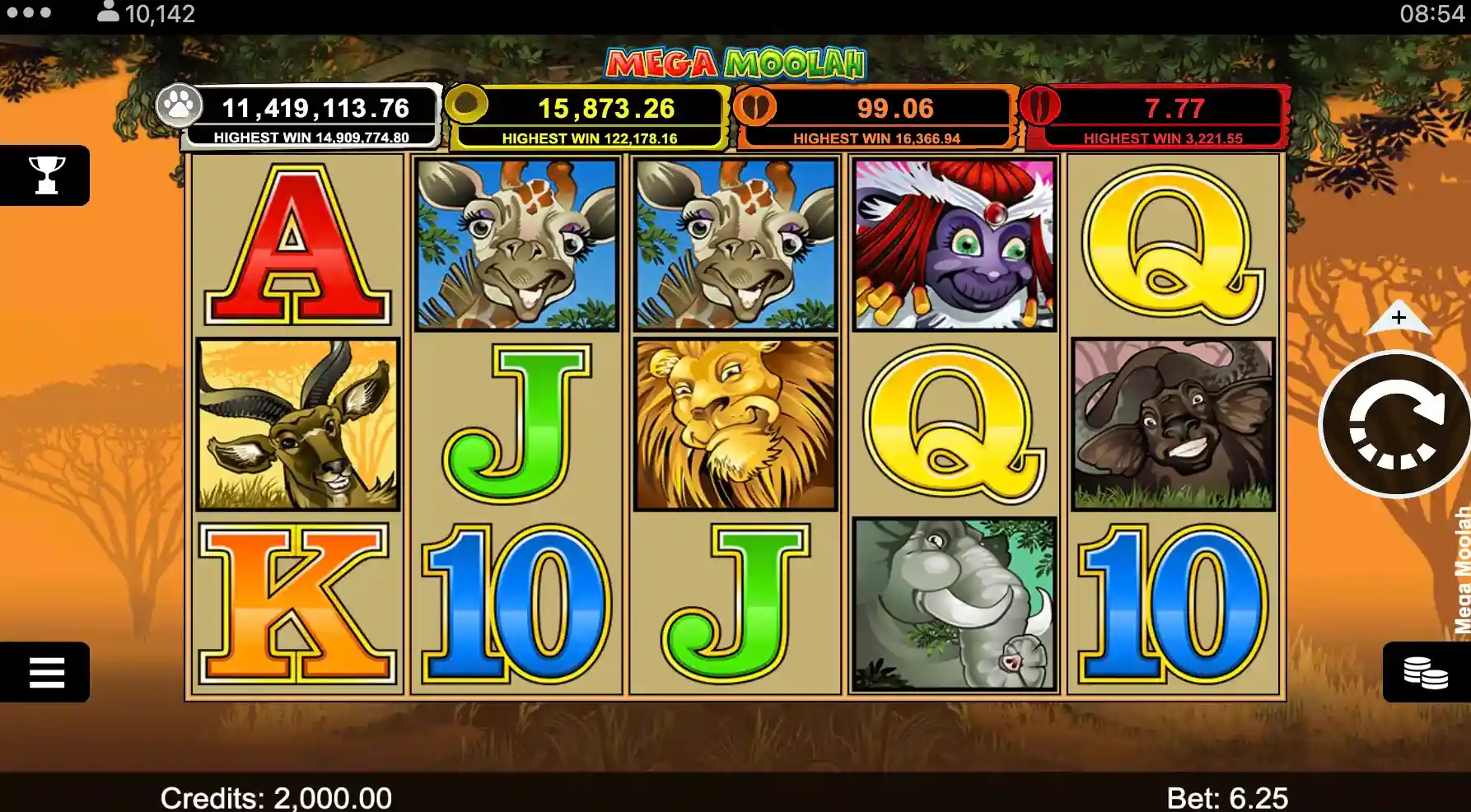 mega moolah slot