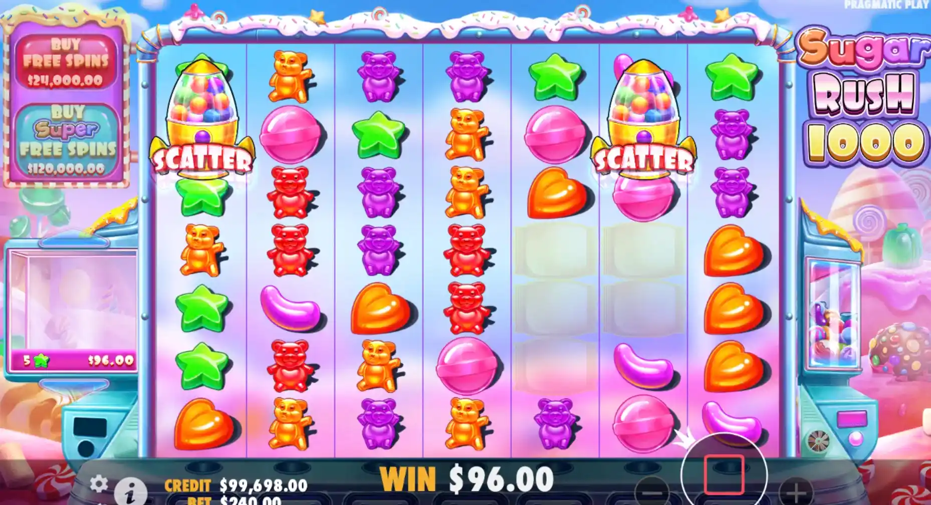sugar rush 1000 win